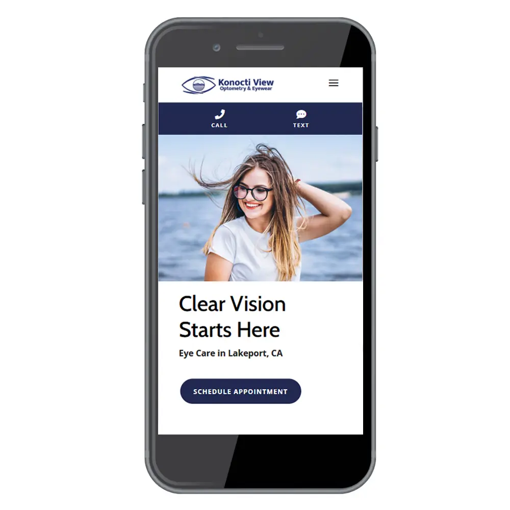 Konocti View Optometry design_m Konocti View Optometry design mobile